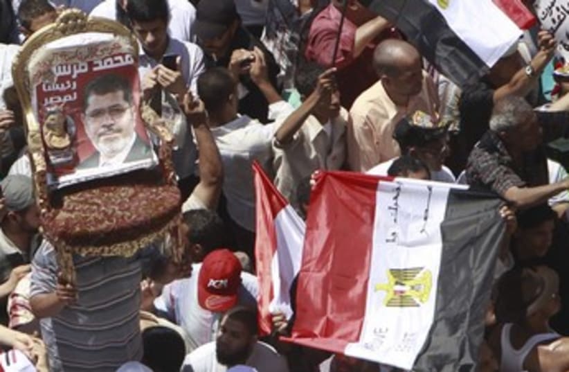 Mursi supporters gather at Tahrir Sqaure, Cairo 370 (photo credit: REUTERS)