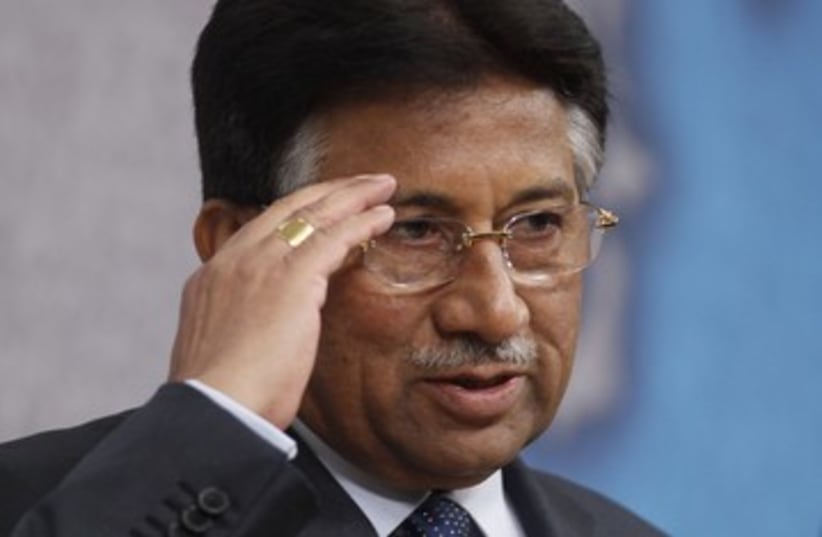 Former Pakistani President Pervez Musharaf  390 (photo credit: REUTERS/Andrew Winning)
