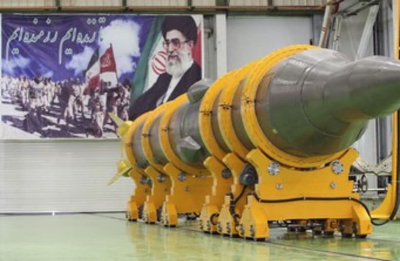 Iran's Sajil 2 missile 370 (photo credit: REUTERS)