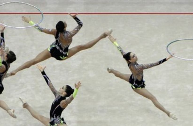 rhythmic gymnastics team 370 (photo credit: REUTERS)