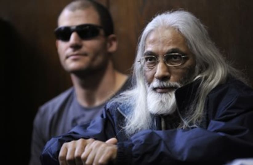 Cult leader Goal Ratzon sits in dock 370 (photo credit: REUTERS)