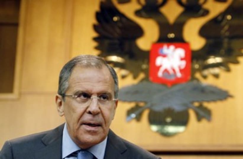 Russian Foreign Minister Sergei Lavrov in Moscow 370 (photo credit: Denis Sinyakov / Reuters)