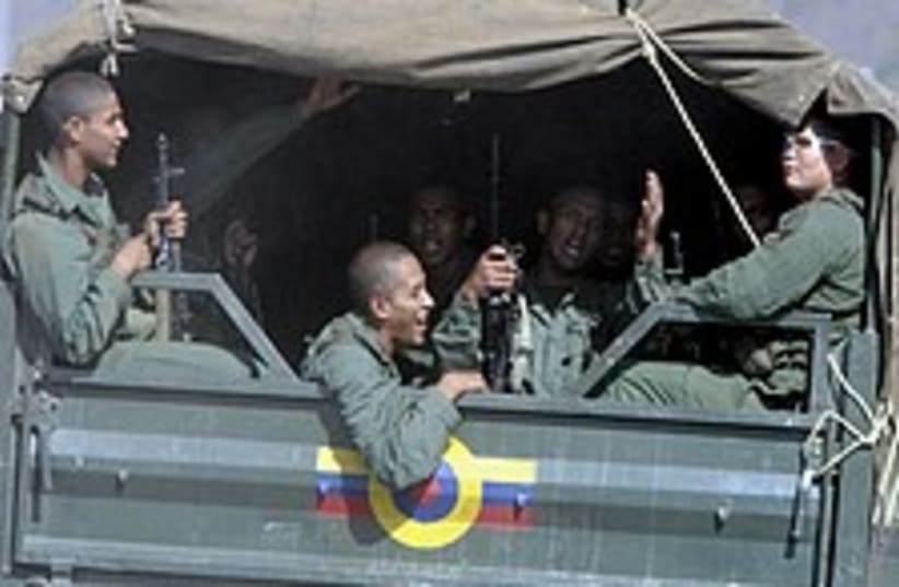 Venezuelan troops 224.88 (photo credit: AP)