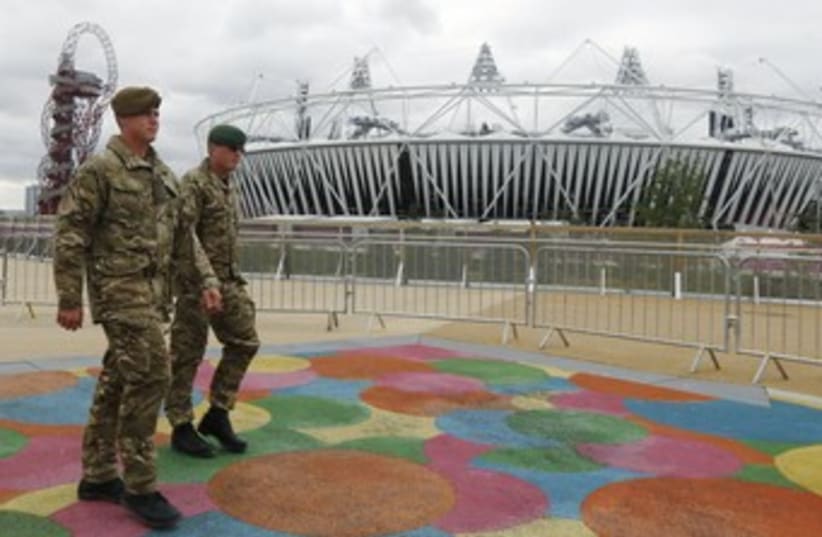 Security at London Olympics 370 (R) (photo credit: Luke MacGregor / Reuters)