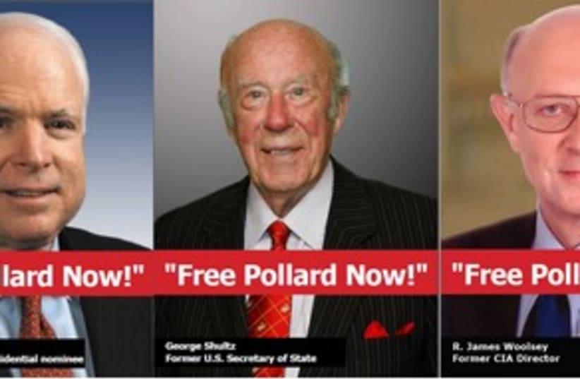 Free Pollard campaign posters 370 (photo credit: Courtesy of Justice for Jonathan Pollard)