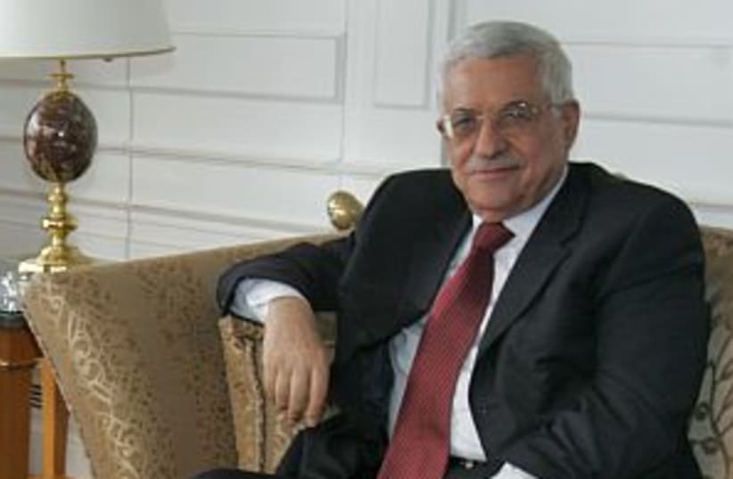abbas on couch 298 (photo credit: AP)