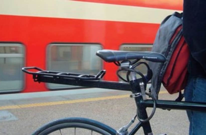 Bicycles on trains 370 (photo credit: Illustrative photo: Israel for Bicycles)