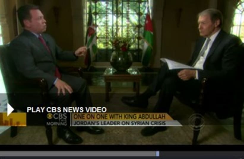 Abdullah CBS Interview (photo credit: Screenshot)