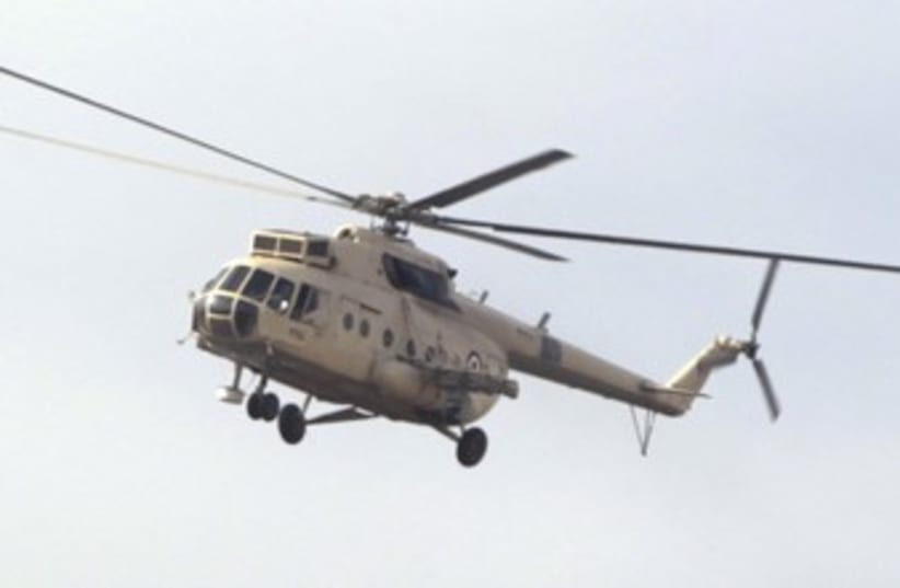Egyptian military helicopter 370 (photo credit: reuters)