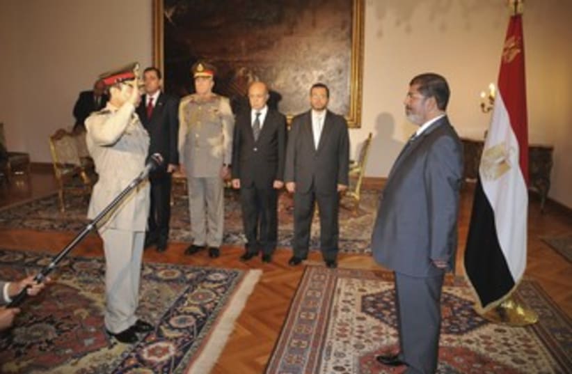 Morsy swears in Minister (R370) (photo credit: REUTERS)