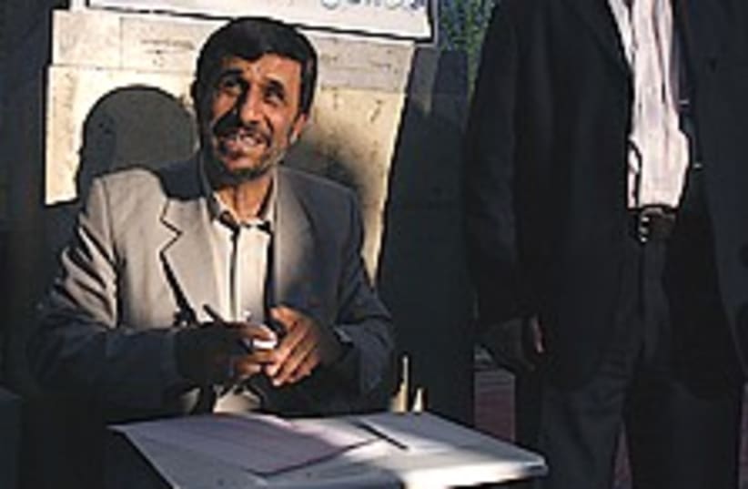 ahmadinejad vote 224 (photo credit: AP)