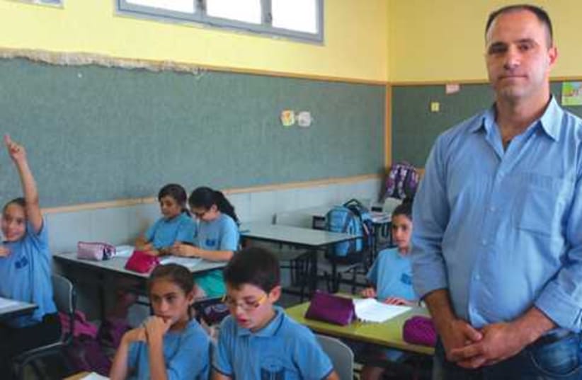 teaching Aramaic in a Jish classroom 521 (photo credit: JUDITH SUDILOVSKY)