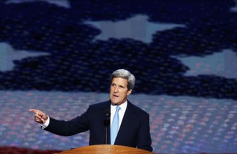 Sen. John Kerry at the Democratic Convention 370 (R) (photo credit: Jason Reed / Reuters)