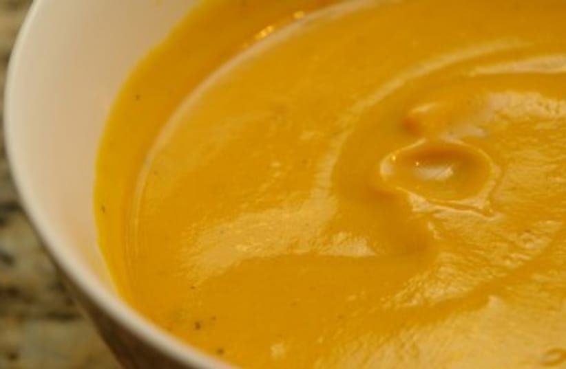 Squash peanut butter soup (photo credit: Courtesy)