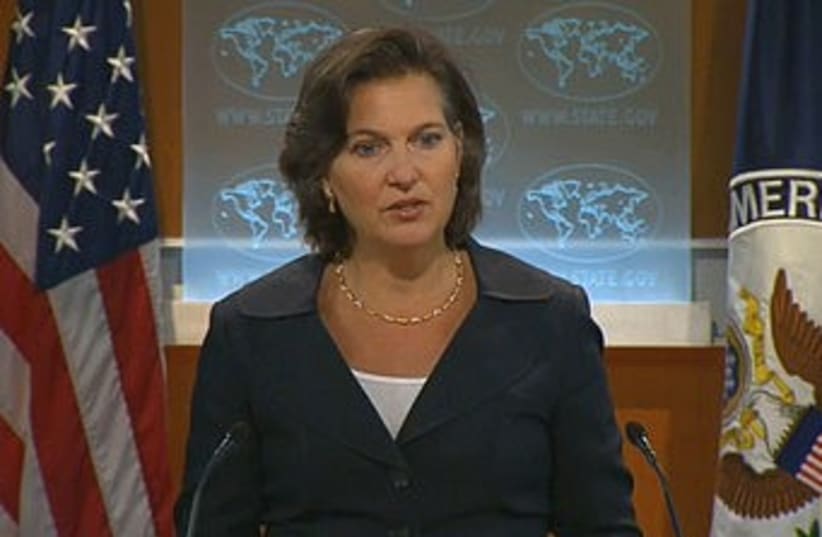 US State Department spokeswoman Victoria Nuland 370 (photo credit: US State Department / Screenshot)