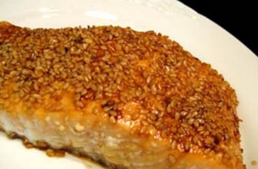 Sesame Crusted Salmon 370 (photo credit: Courtesy)