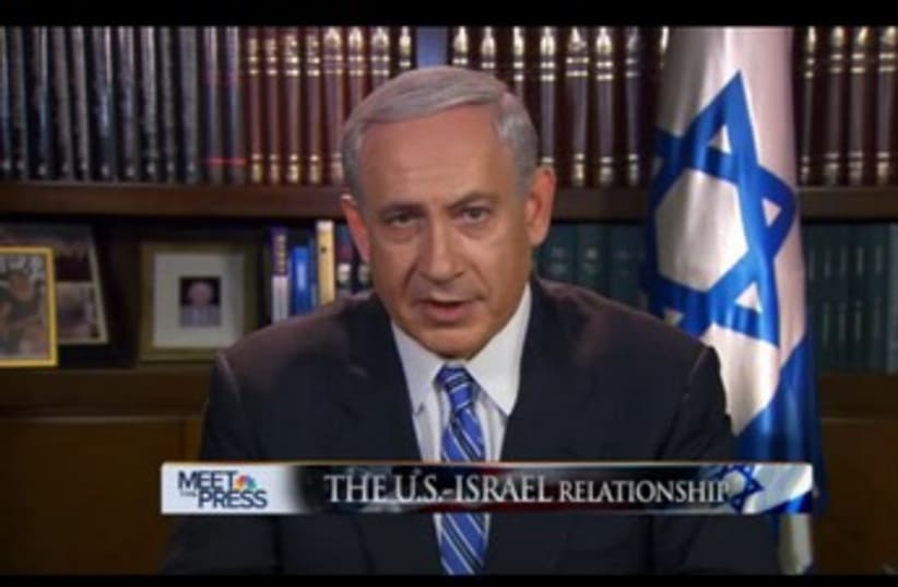 Netanyahu Meet the Press NBC (370) (photo credit: Screenshot)