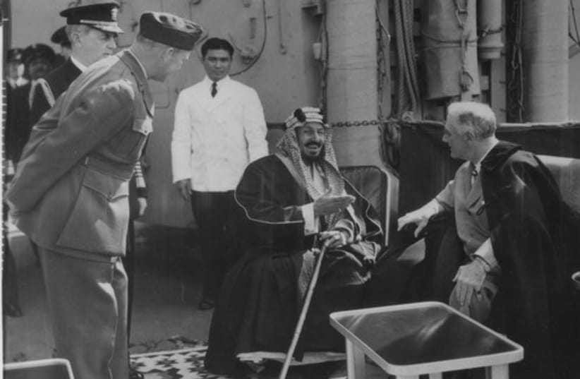 Ibn Saud Roosevelt 521 (photo credit: Wikimedia Commons)