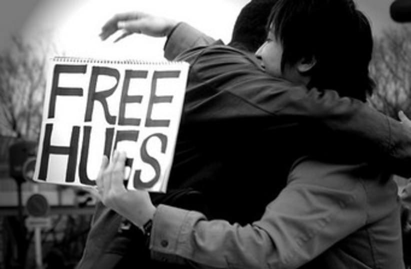 Free hugs (photo credit: Wikicommons)
