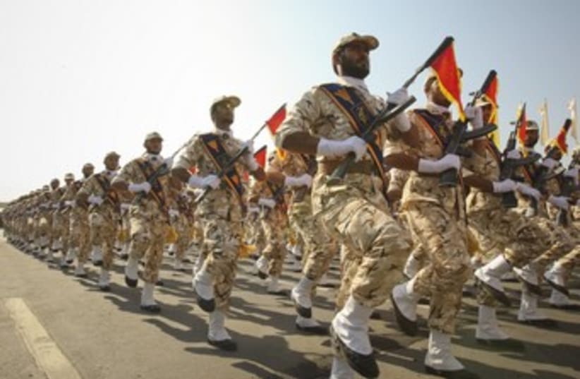 Iranian military parade 370 (photo credit: REUTERS/Stringer Iran)