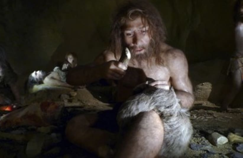 Neanderthal exhibit 370 (photo credit: REUTERS/Nikola Solic)