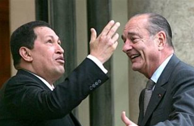 chirac and chavez 298 ap (photo credit: AP)