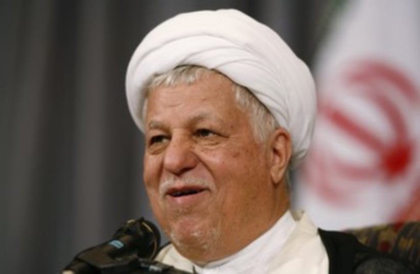 Former Iranian president Akbar Hashemi Rafsanjani 370 (photo credit: REUTERS/Raheb Homavandi)