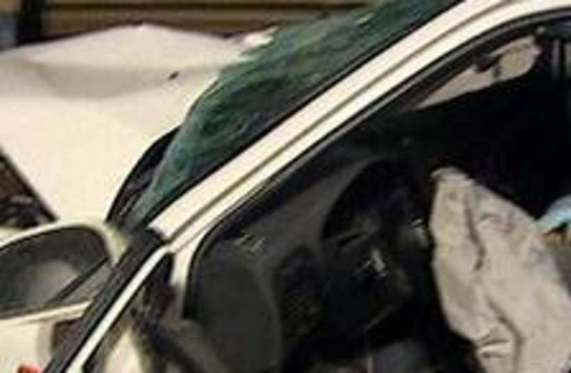Car crash shfaram 224.88 (photo credit: Channel 2 )