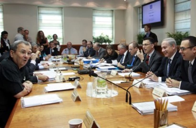 Cabinet meeting 390 (photo credit: Marc Israel Sellem/The Jerusalem Post)