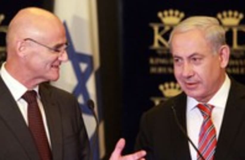 Bibi with EU Ambassador 300 (photo credit: Marc Israel Sellem / The Jerusalem Post)