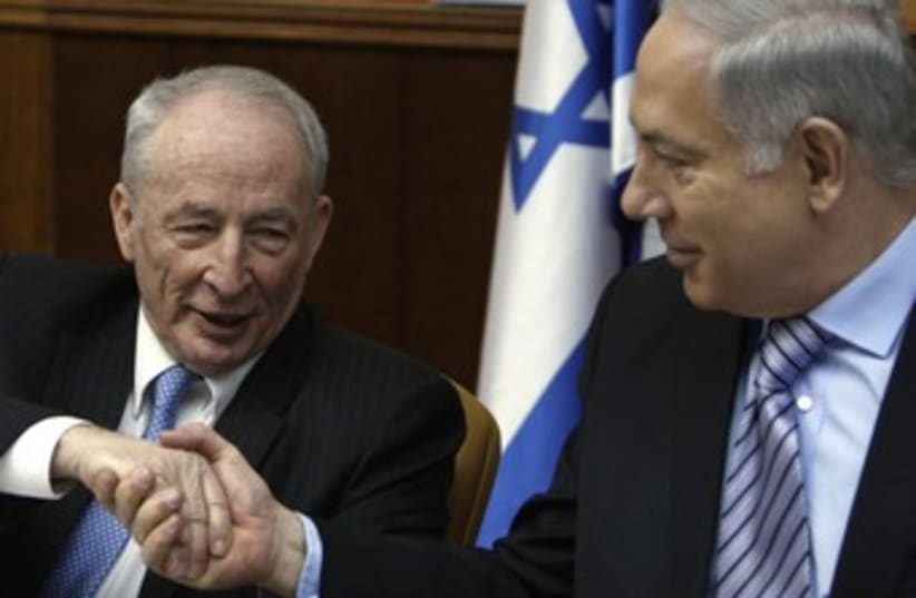 Netanyahu and Attorney-General Yehuda Weinstein 370 (photo credit: REUTERS)