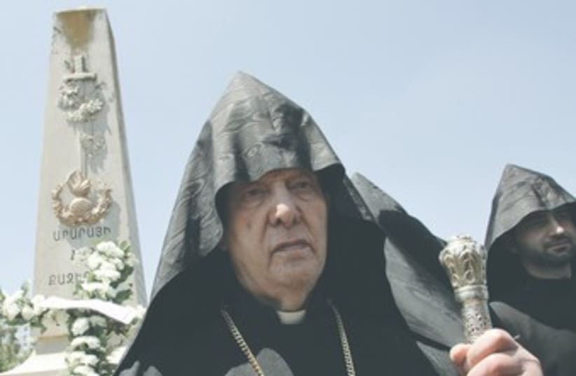 Former Armanian patriarch 370 (photo credit: REUTERS)