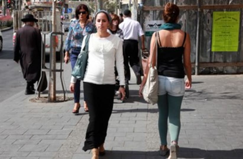 Secular and religious women Jaffa 370 (photo credit: Marc Israel Sellem)