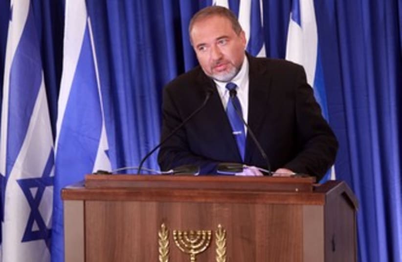 Foreign Minister Avigdor Liberman 370 (photo credit: Marc Israel Sellem/The Jerusalem Post)