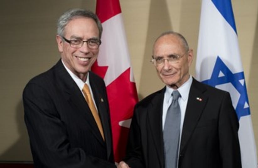 Energy, Water Minister Uzi Landau, Canadian counterpart 370 (photo credit: Courtesy of Water and Energy Ministry)