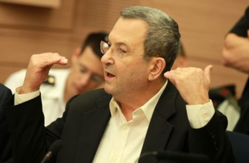 Ehud Barak Gestures 370 (photo credit: Marc Israel Sellem/The Jerusalem Post)