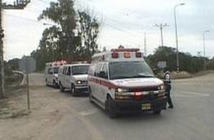 nahal oz ambulance 224 (photo credit: Channel 10)