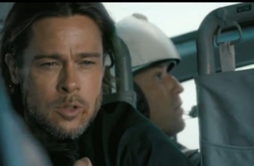 Brad Pitt in  World War Z (photo credit: Screenshot)