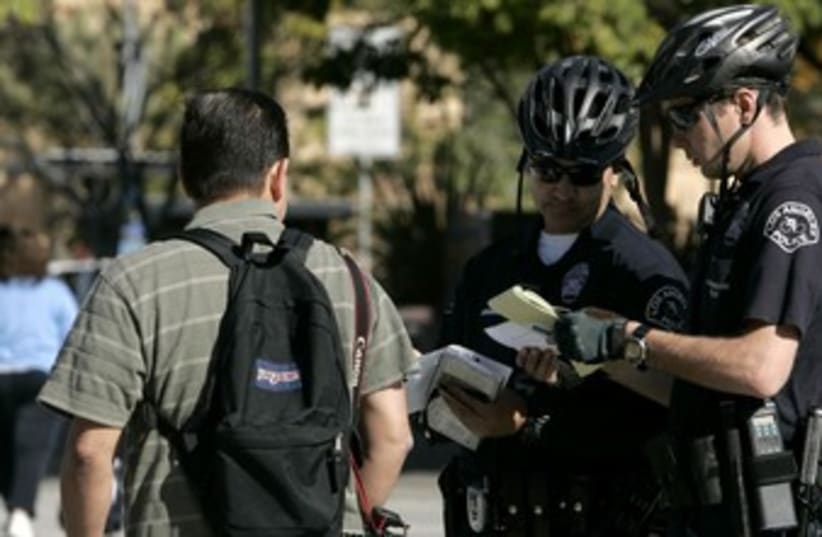 Los Angeles Police Department (illustrative) 370 (photo credit: REUTERS/Danny Moloshok)