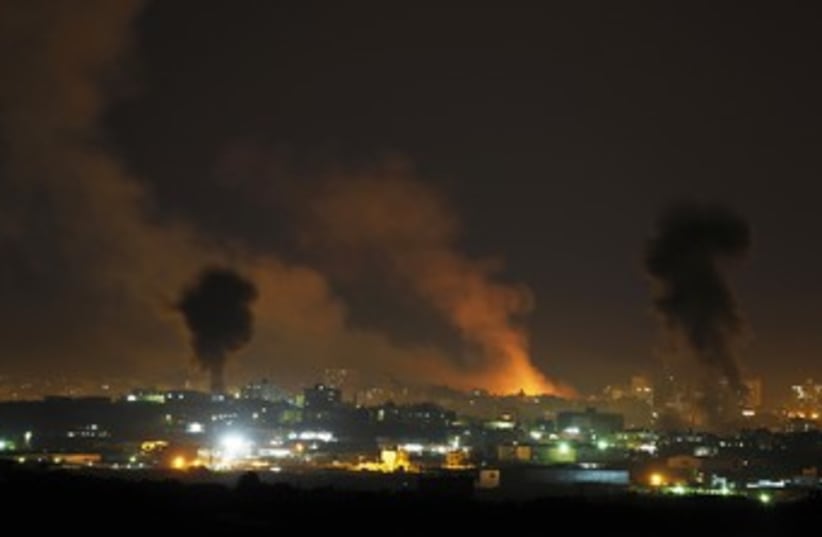 IAF strikes in Gaza 370 (photo credit: REUTERS/Darren Whiteside)