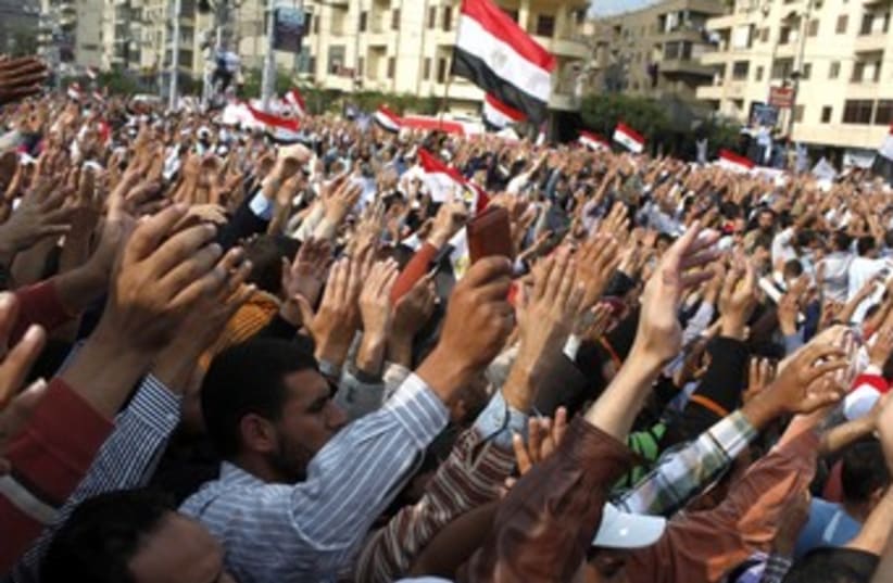 Pro-Morsi rally in Cairo 370 (photo credit: REUTERS)