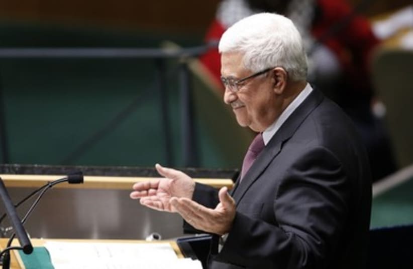 Abbas at UN Headquarters in New York 390 (photo credit: reuters)