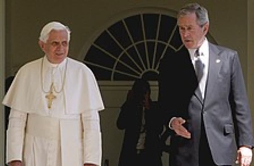 bush pope 224.88 (photo credit: AP)