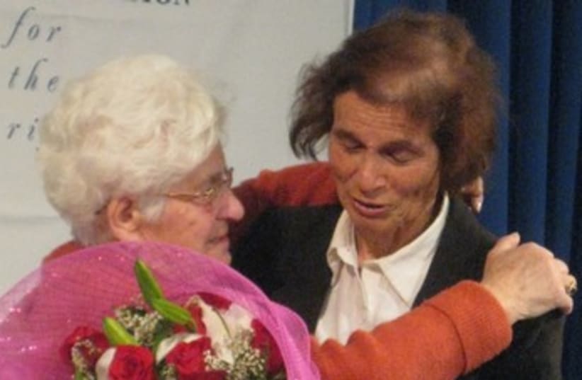 Golan reunites with rescuer 370 (photo credit: Courtesy of Jewish Foundation for the Righteous)