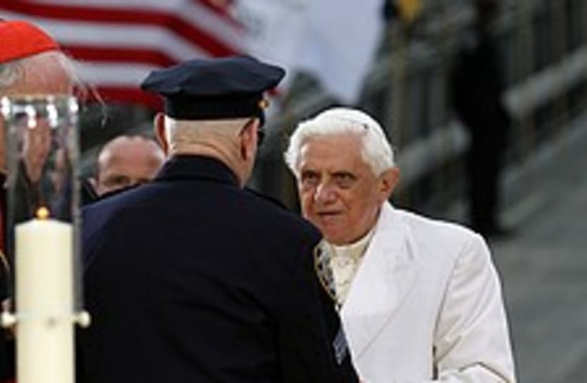 pope at ground zero nyc  (photo credit: )
