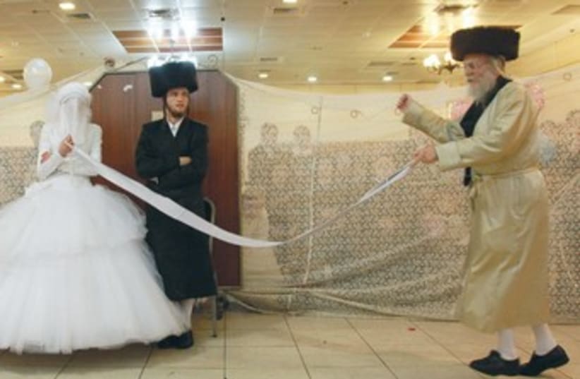 Haredi Wedding  (photo credit: MARC ISRAEL SELLEM/The Jerusalem Post)
