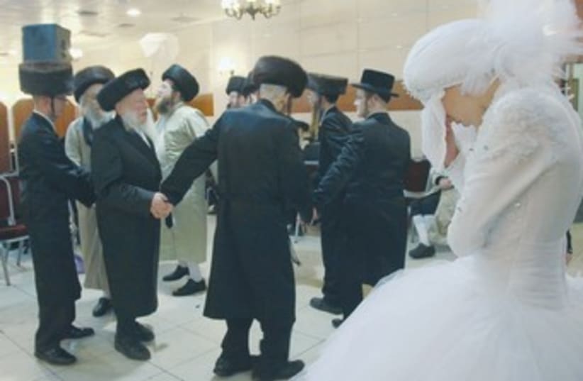 Haredi Wedding (photo credit: MARC ISRAEL SELLEM/The Jerusalem Post)