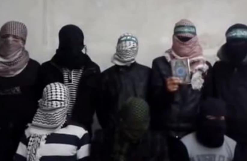New Palestinian group announces 3rd intifada 370 (photo credit: YouTube screenshot)