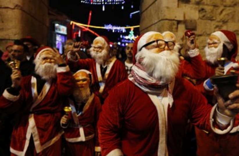 Christmas in Jerusalem (photo credit: Ronen Zvulun / Reuters)
