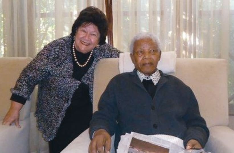 Jeanne Zaidel-Rudolph with Nelson Mandela 521 (photo credit: Courtesy)